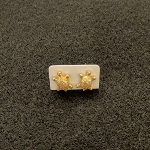 14k Gold Plated Turtle Earrings